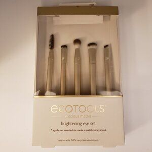 Ecotools Precious Metal Brushes Brightening Eye Brush Set Goldtone Tools #0026